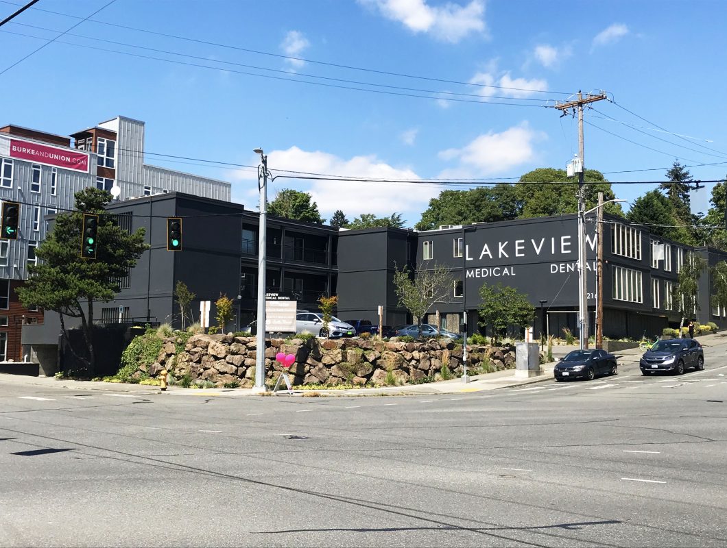 Exterior view of Lakeview Medical Dental Building in Seattle, Washington