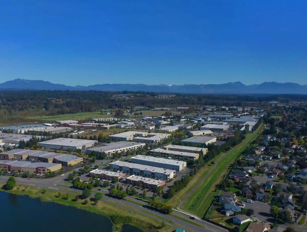 Exterior view of Lake Tye Business Campus in Monroe, Washington