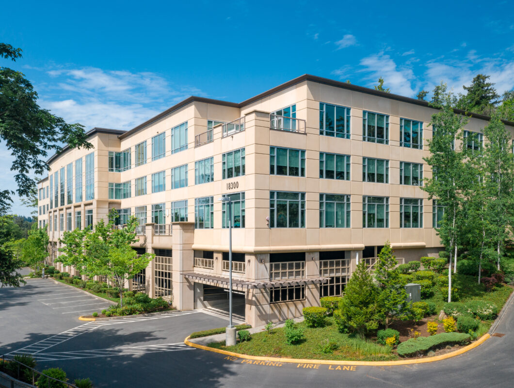 Exterior view of Redmond Technology Center in Redmond, Washington
