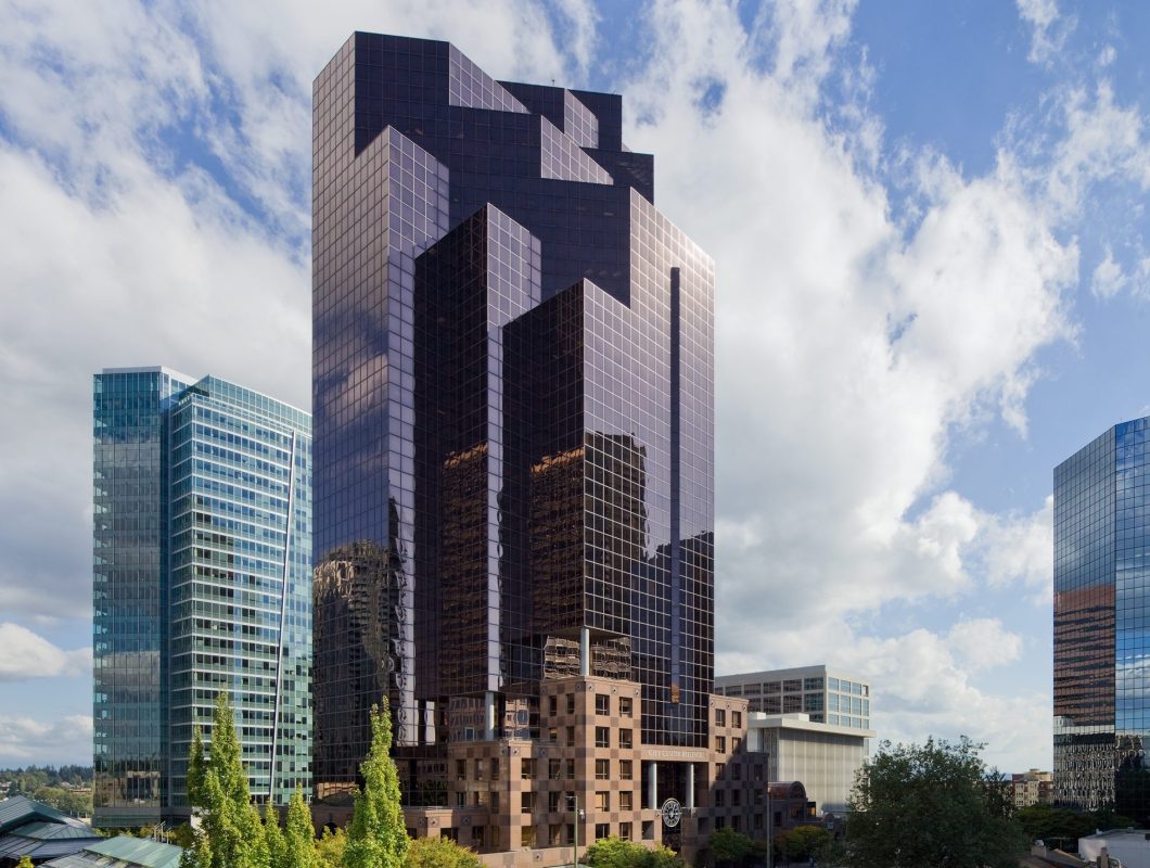 Exterior view of City Center Bellevue in Bellevue, Washington