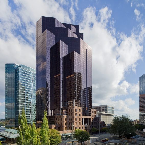 Exterior view of City Center Bellevue in Bellevue, Washington