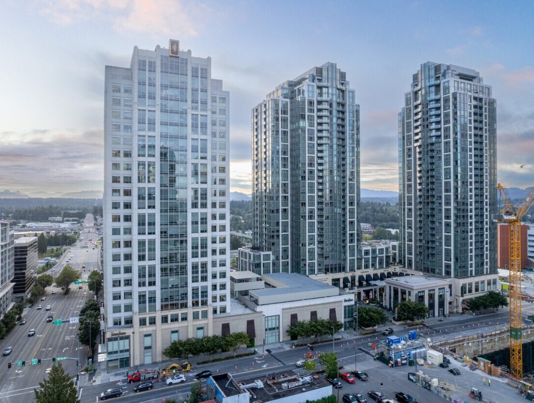 Exterior view of The Bravern One in Bellevue, Washington