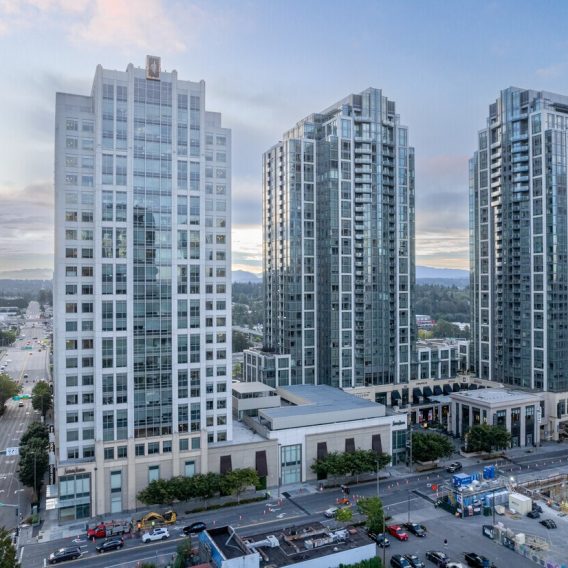 Exterior view of The Bravern One in Bellevue, Washington