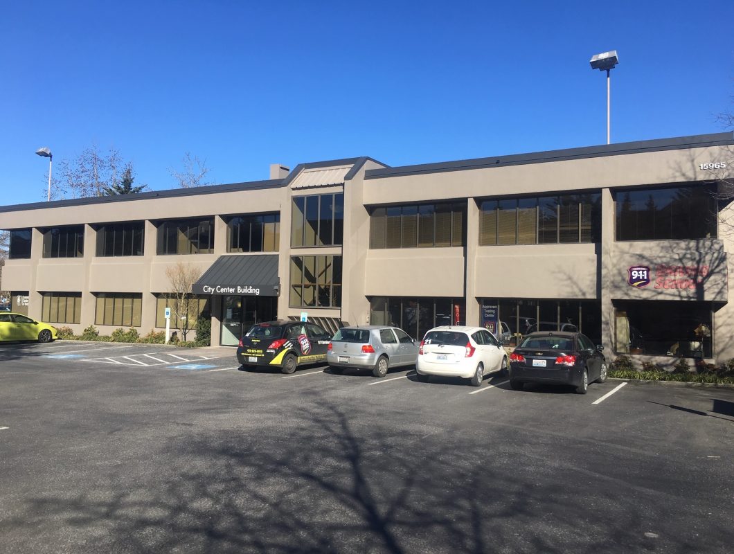 Exterior view of City Center Medical Building in Redmond, Washington