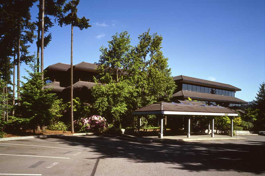 Exterior view of 14ACRES Building Four in Bellevue, Washington