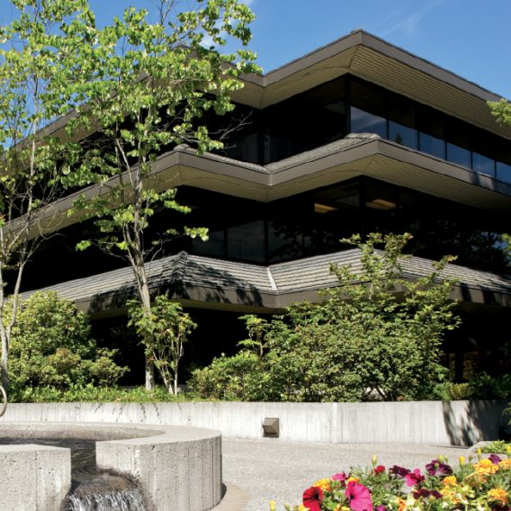 Exterior view of 14ACRES Building Three in Bellevue, Washington