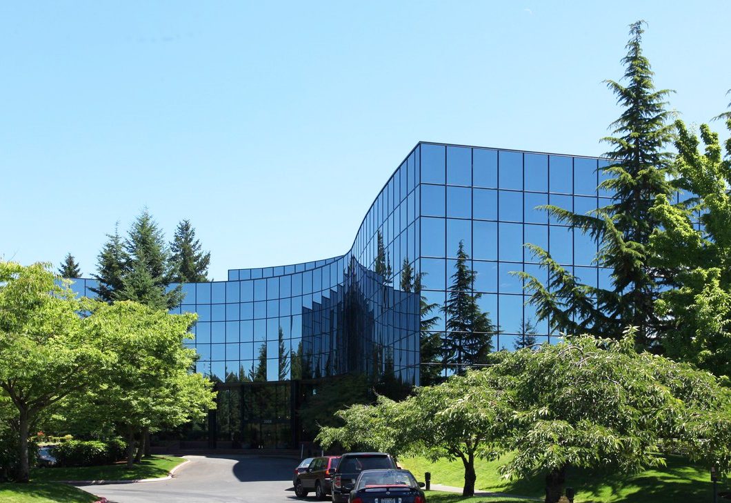 Exterior view of Kenyon Center in Bellevue, Washington