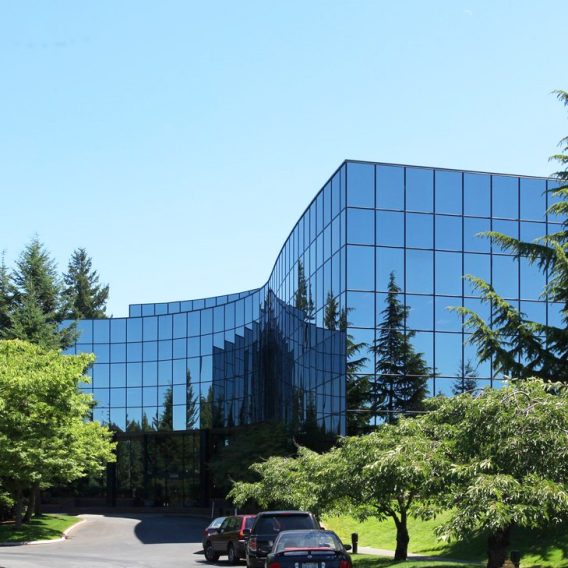 Exterior view of Kenyon Center in Bellevue, Washington