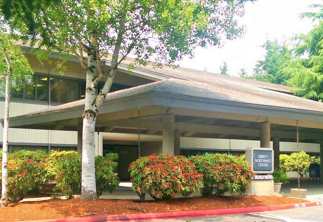 Exterior view of Liberty Northwest Center in Bellevue, Washington