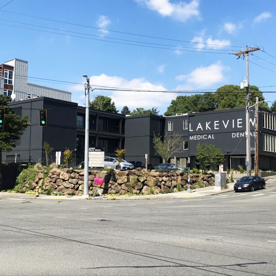 Exterior view of Lakeview Medical Dental Building in Seattle, Washington