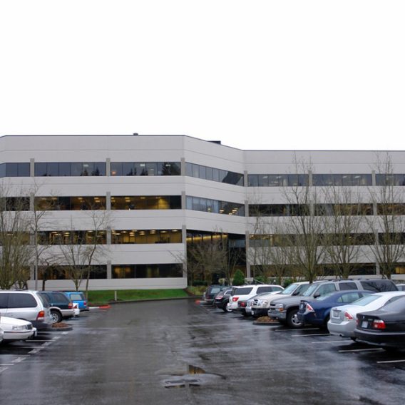 Exterior view of Cascade Yard, Building Two in Bellevue, Washington