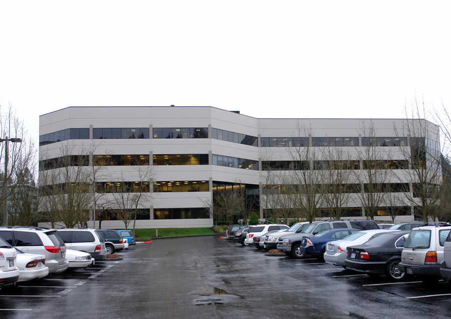 Exterior view of Cascade Yard, Building Two in Bellevue, Washington