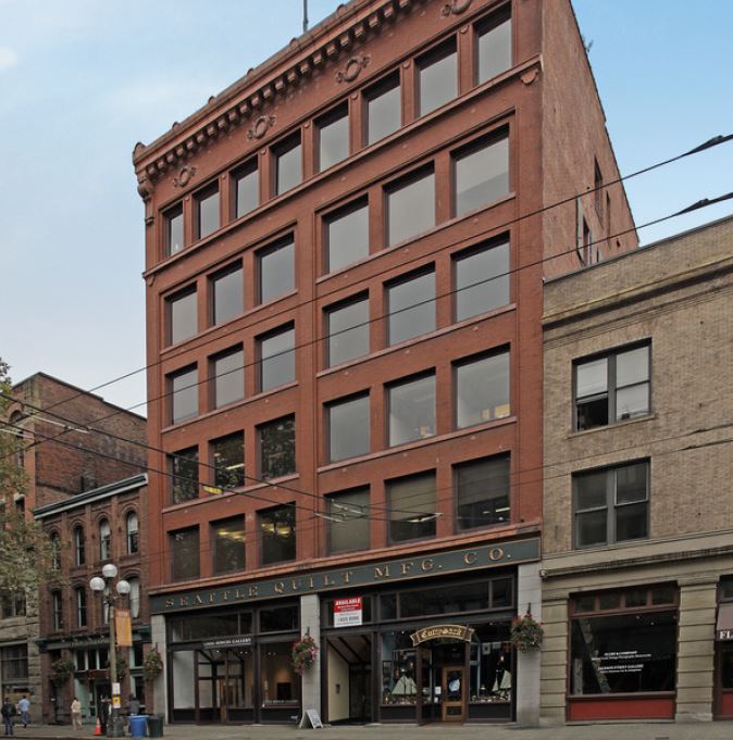 Exterior view of Seattle Quilt Building in Seattle, Washington