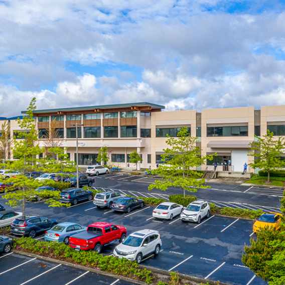Exterior view of Snoqualmie Parkway in Snoqualmie, Washington