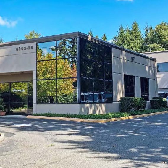 Exterior view of Jonesco Business Center in Kirkland, Washington