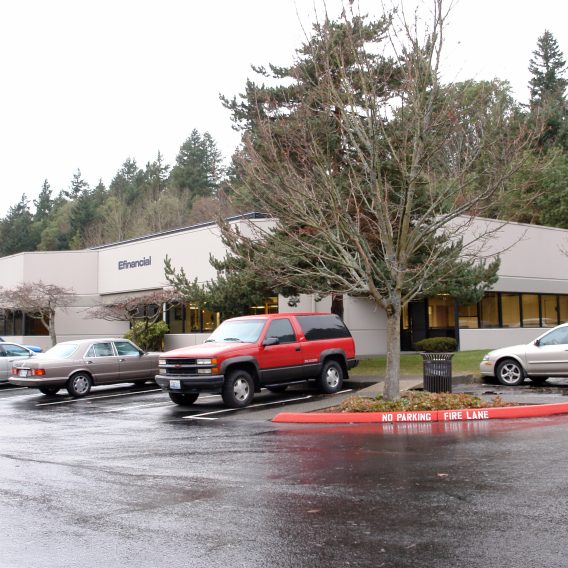 Exterior view of Cascade Yard, Building B in Bellevue, Washington