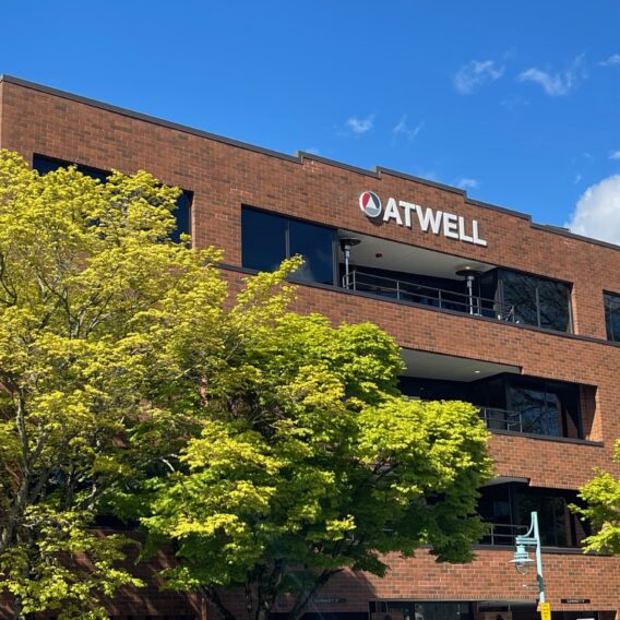 Exterior view of 25 Central in Kirkland, Washington