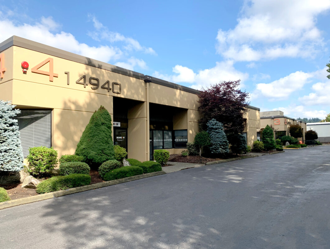 Exterior view of Willows Business Center in Redmond, Washington