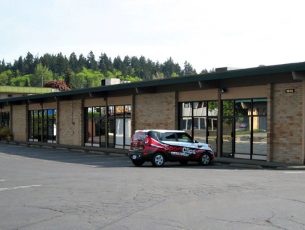 Exterior view of Evergreen Center in Bellevue, Washington