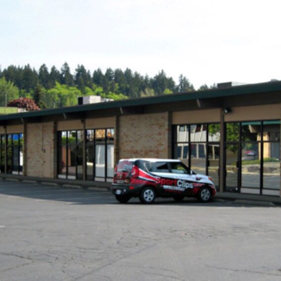 Exterior view of Evergreen Center in Bellevue, Washington