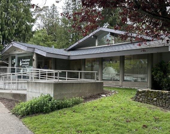 Exterior view of Former Evergreen Academy Montessori in Bothell, WA