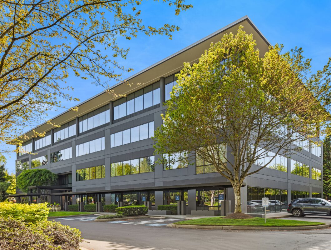 Exterior view of Central Way Plaza in Kirkland, Washington