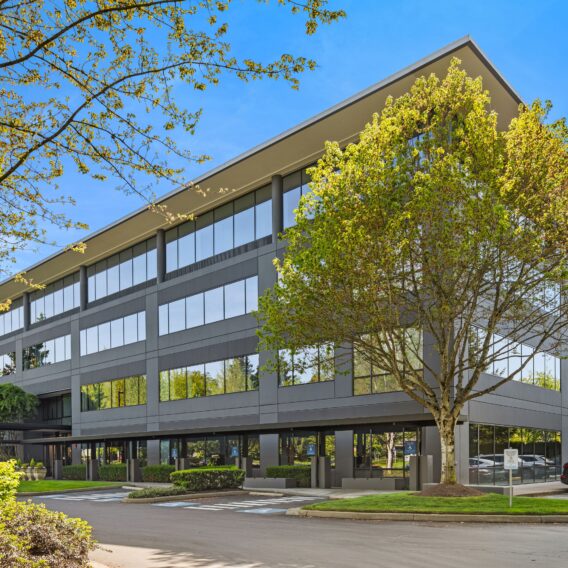 Exterior view of Central Way Plaza in Kirkland, Washington